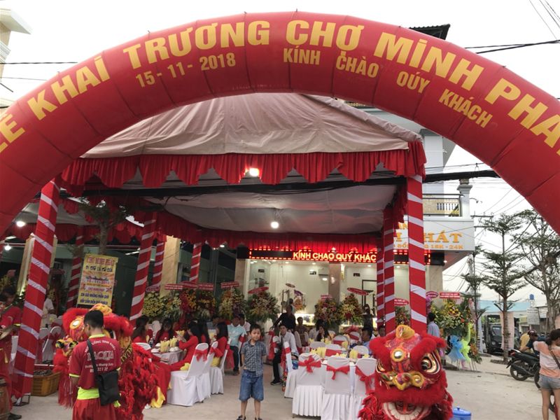 Tổ chức lễ khai trương Chợ Minh Phát